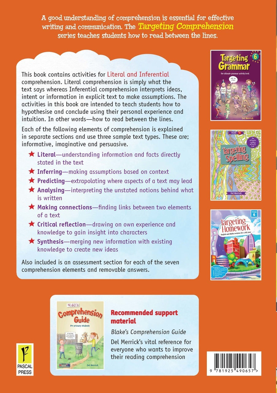 Targeting Comprehension Activity Book - Year 6