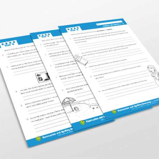 10 Quick Questions A Week - Spelling & Punctuation Bootcamp: Year 4