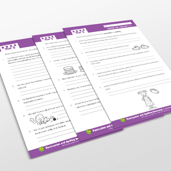10 Quick Questions A Week - Spelling & Punctuation Bootcamp: Year 5
