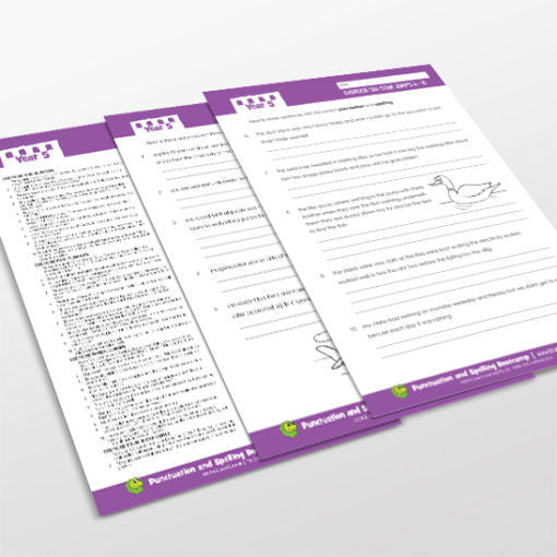 10 Quick Questions A Week - Spelling & Punctuation Bootcamp: Year 5
