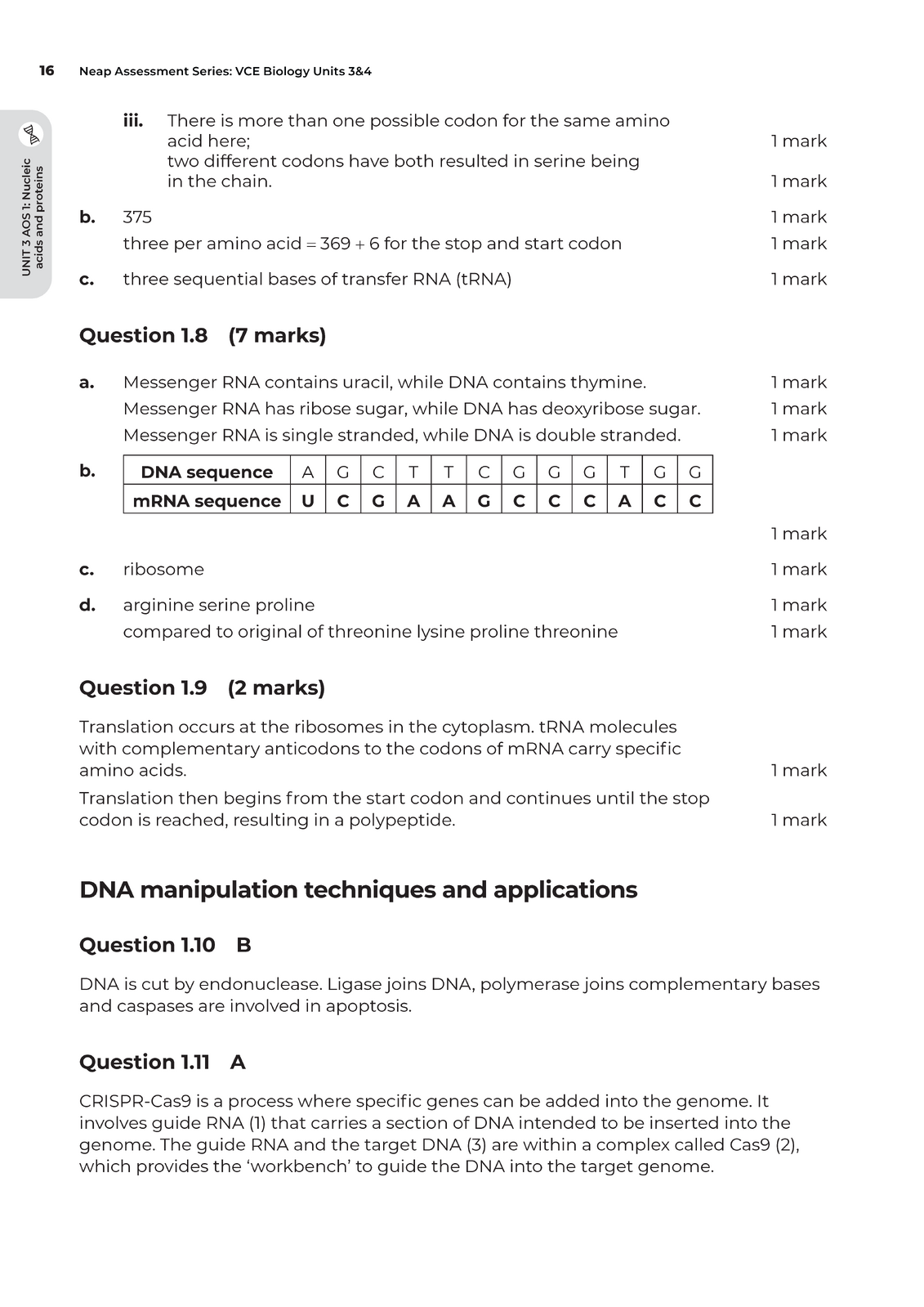 Neap Assessment Series - VCE Units 3 & 4: Biology