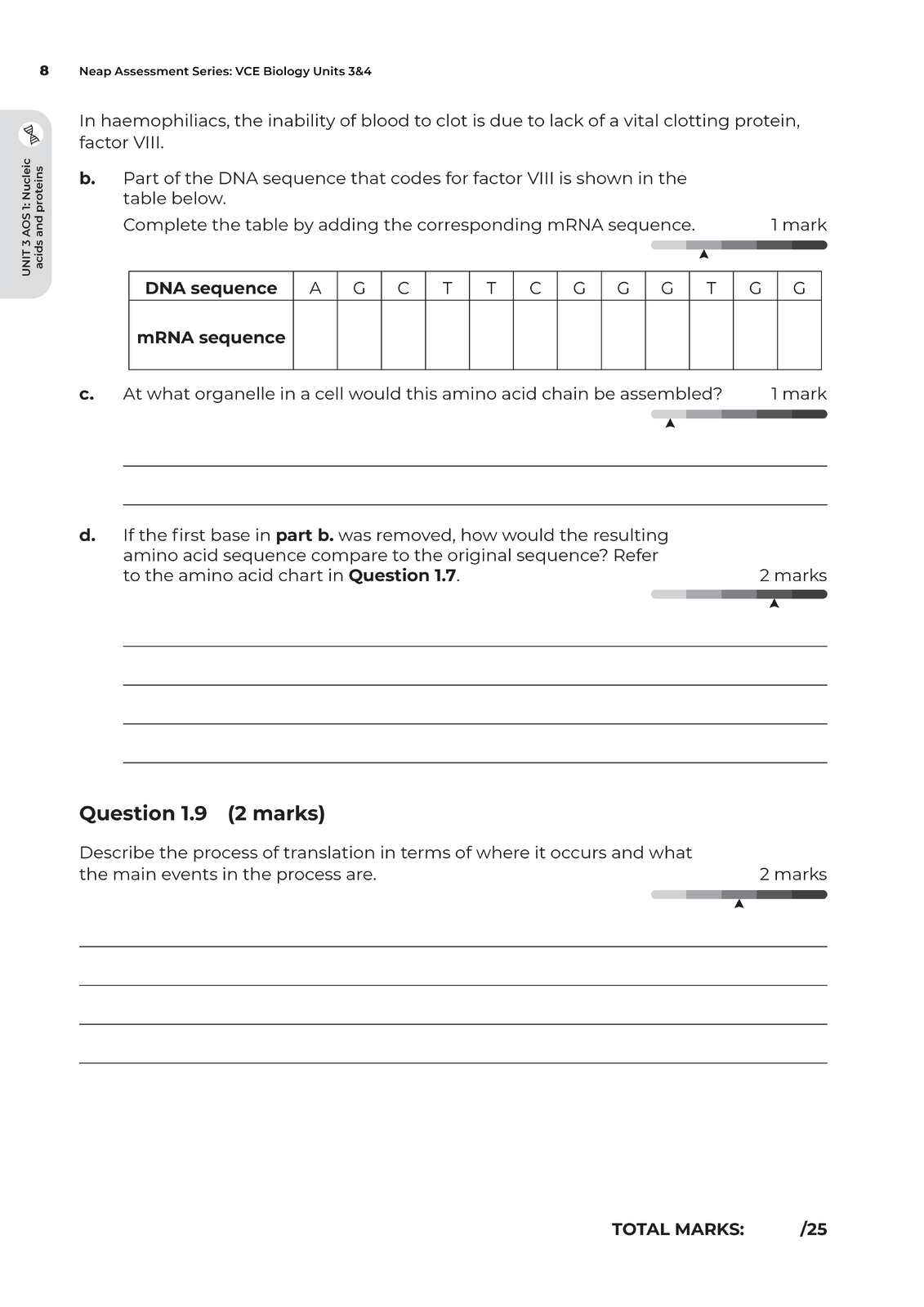 Neap Assessment Series - VCE Units 3 & 4: Biology