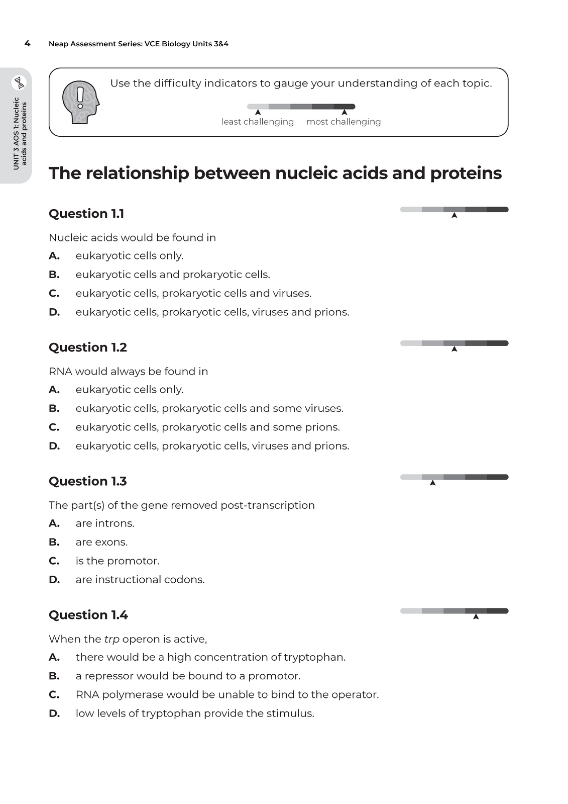Neap Assessment Series - VCE Units 3 & 4: Biology