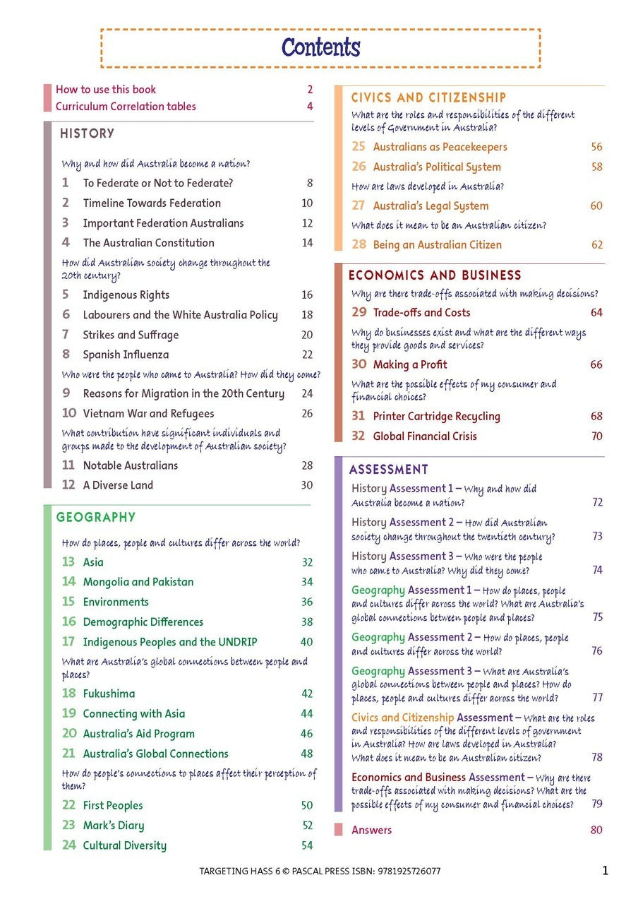 Targeting HASS - Year 6