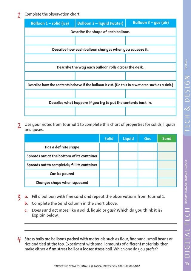 Targeting STEM Journal - Year 5