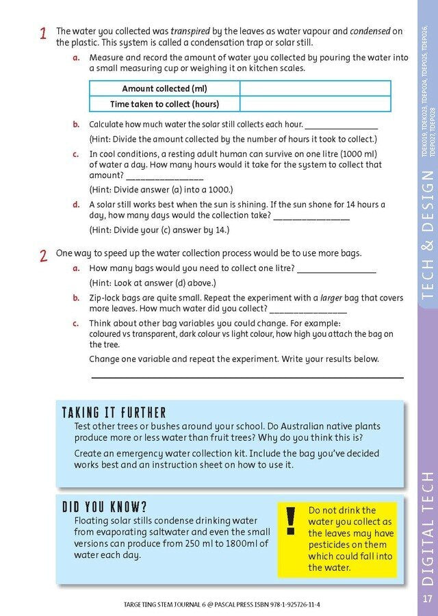 Targeting STEM Journal - Year 6