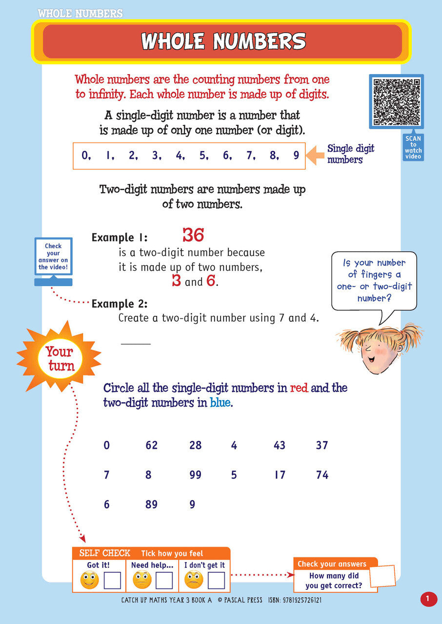Catch-Up Maths: Number & Algebra, Statistics & Probability - Year 3 Book A