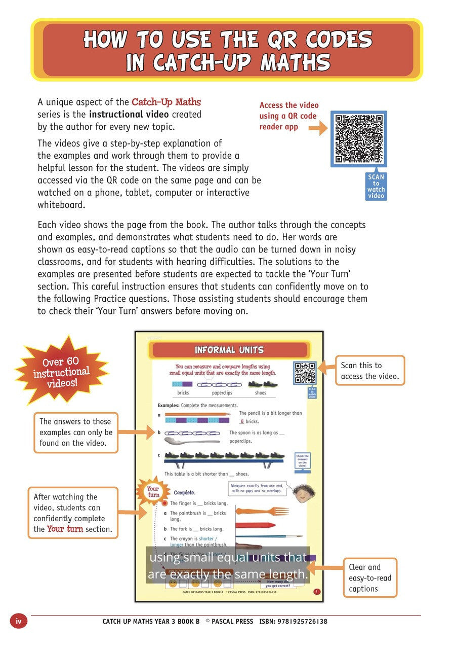 Catch-Up Maths: Measurement & Space - Year 3 Book B