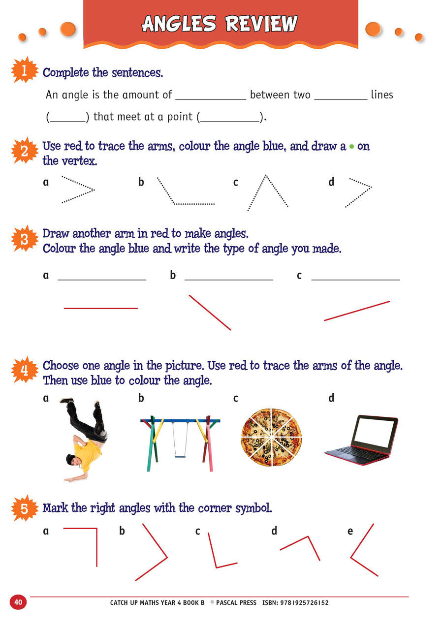 Catch-Up Maths: Measurement & Space - Year 4 Book B