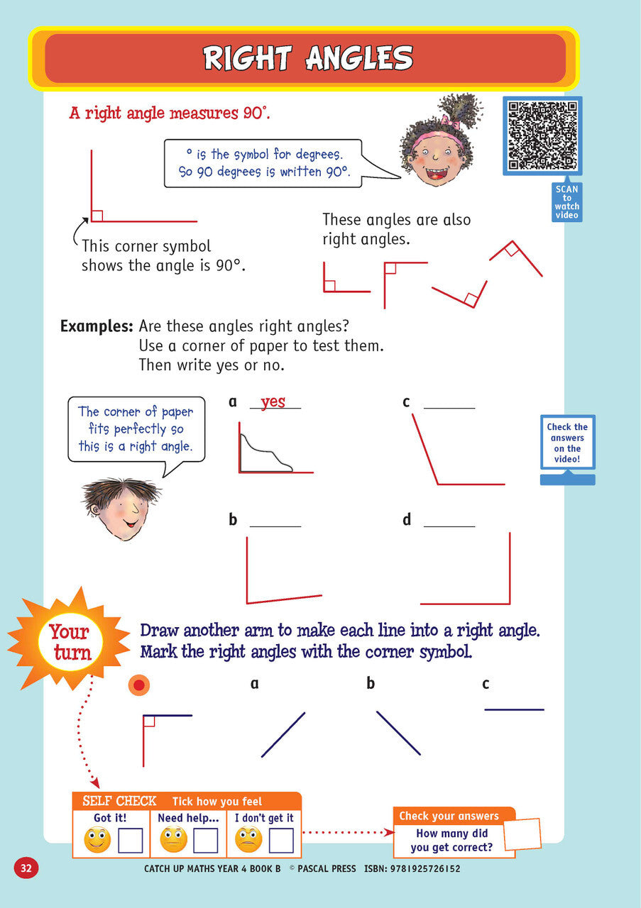 Catch-Up Maths: Measurement & Space - Year 4 Book B