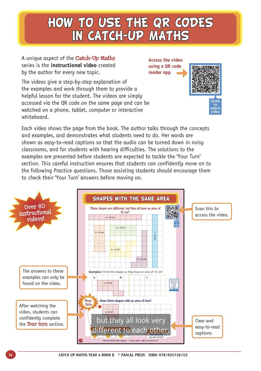 Catch-Up Maths: Measurement & Space - Year 4 Book B