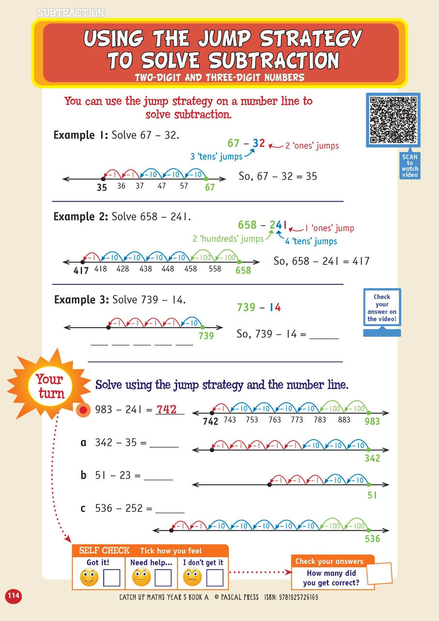 Catch-Up Maths: Number & Algebra, Statistics & Probability - Year 5 Book A
