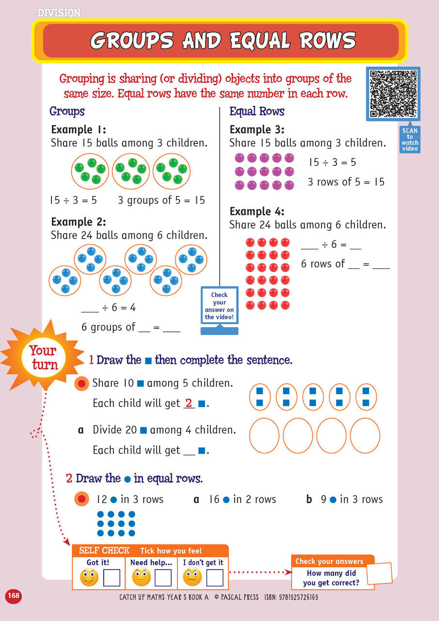 Catch-Up Maths: Number & Algebra, Statistics & Probability - Year 5 Book A