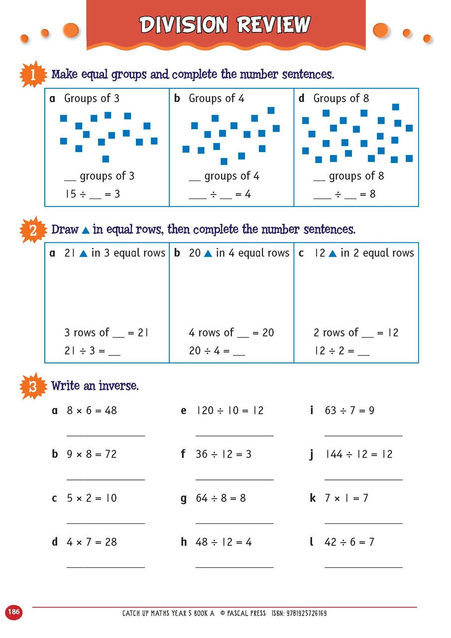 Catch-Up Maths: Number & Algebra, Statistics & Probability - Year 5 Book A