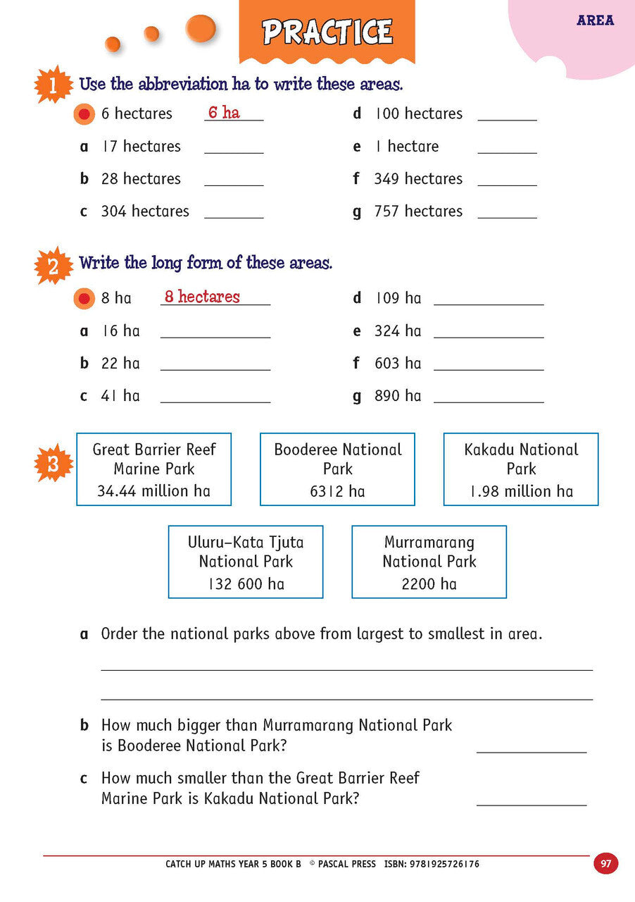 Catch-Up Maths: Measurement & Space - Year 5 Book B
