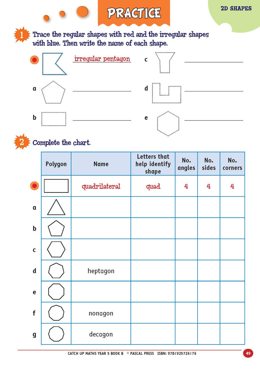 Catch-Up Maths: Measurement & Space - Year 5 Book B