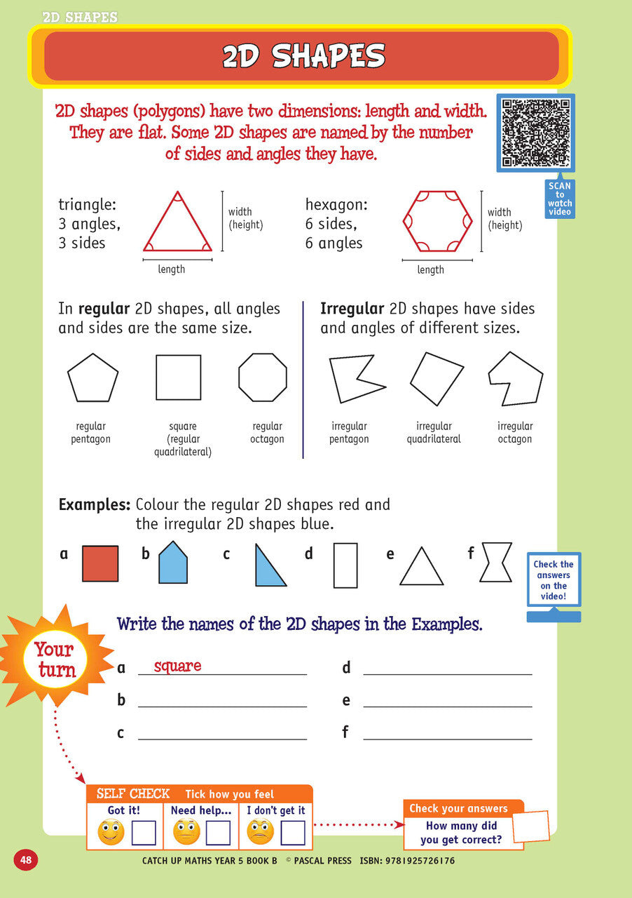 Catch-Up Maths: Measurement & Space - Year 5 Book B