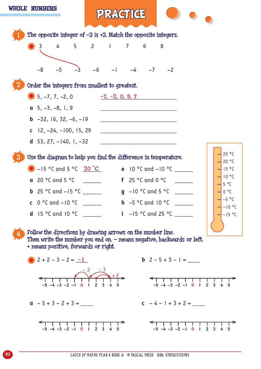 Catch-Up Maths: Number & Algebra, Statistics & Probability - Year 6 Book A