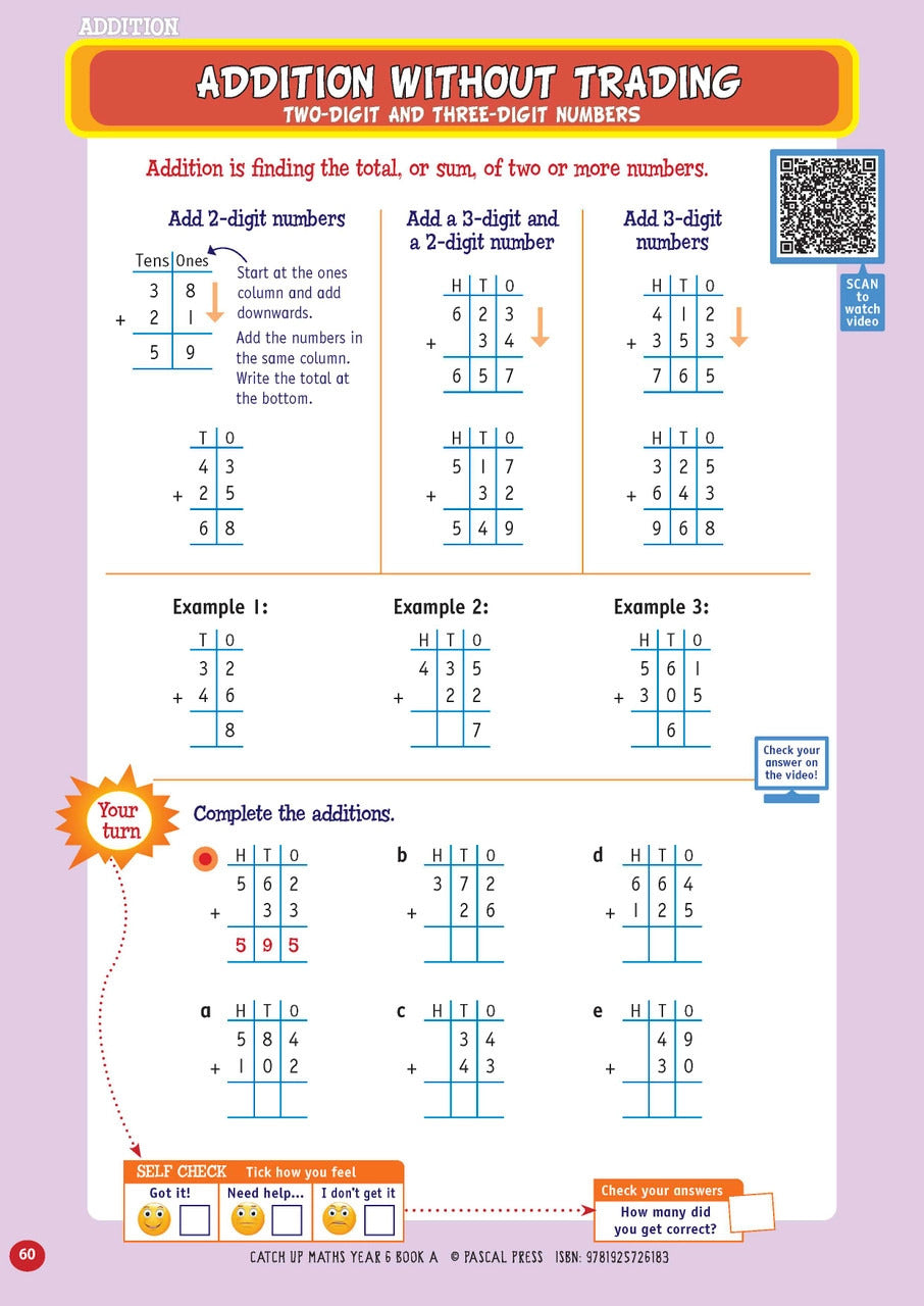 Catch-Up Maths: Number & Algebra, Statistics & Probability - Year 6 Book A