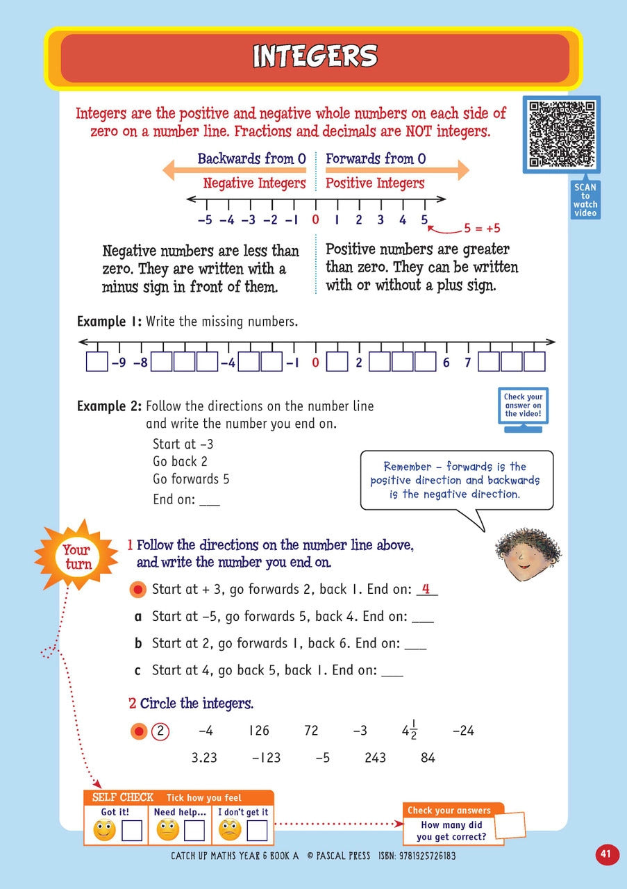 Catch-Up Maths: Number & Algebra, Statistics & Probability - Year 6 Book A