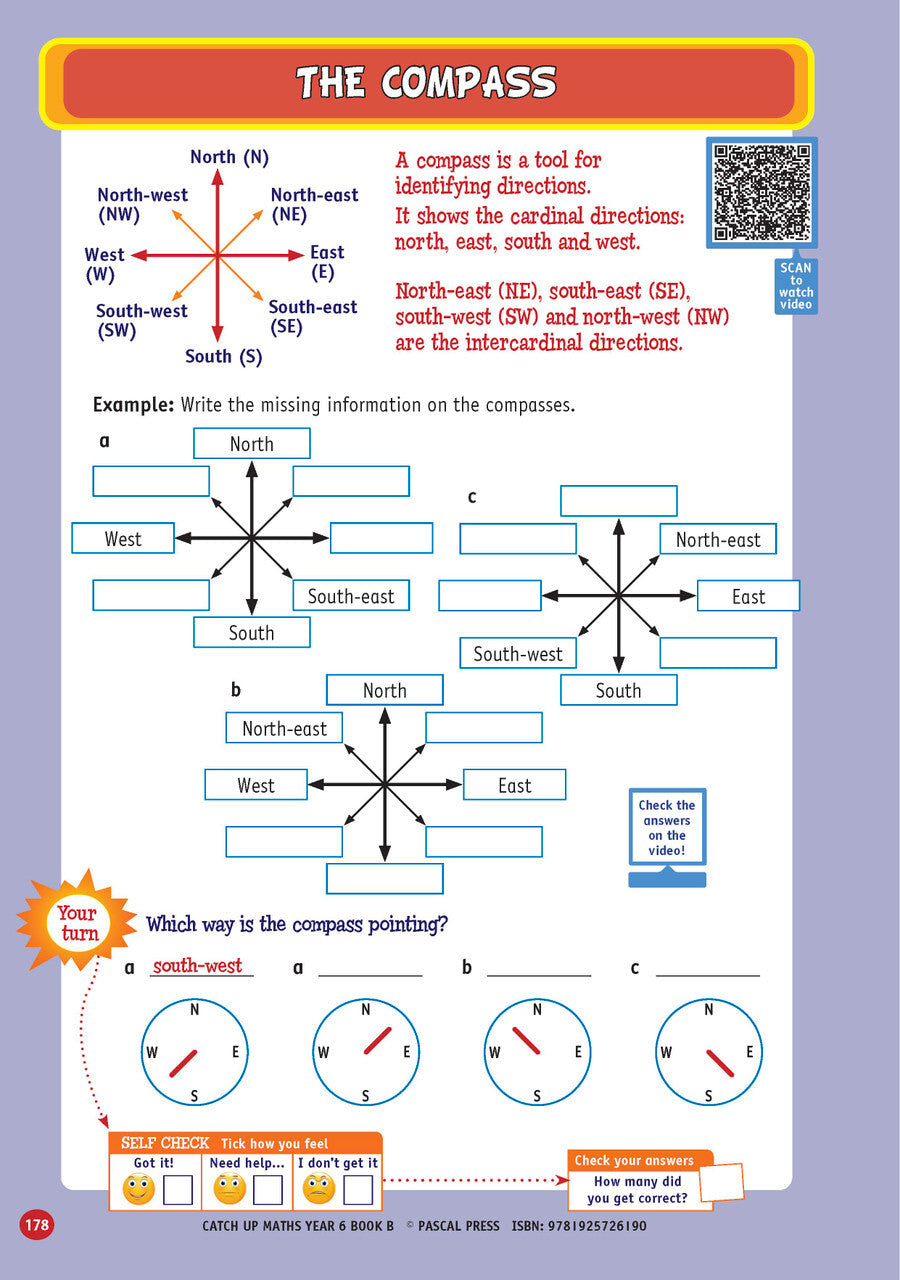 Catch-Up Maths: Measurement & Space - Year 6 Book B