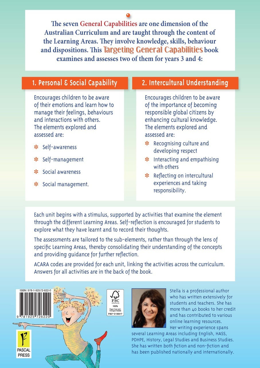 Targeting General Capabilities - Personal and Social Capability / Intercultural Understanding: Years 3 - 4