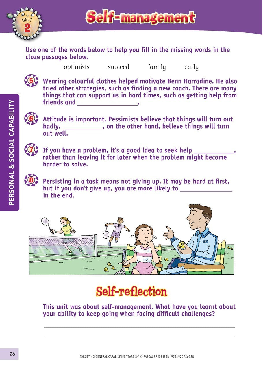 Targeting General Capabilities - Personal and Social Capability / Intercultural Understanding: Years 3 - 4