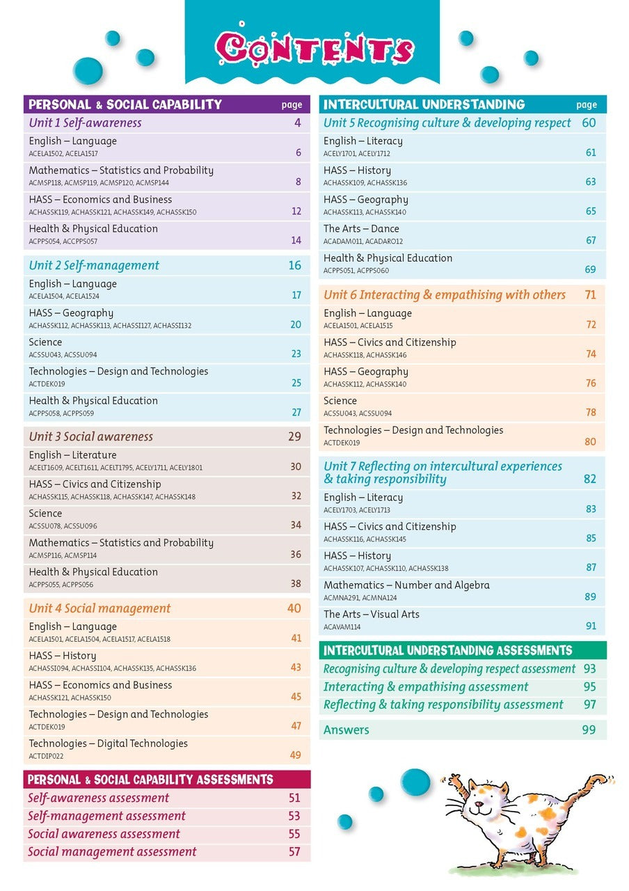 Targeting General Capabilities - Personal and Social Capability / Intercultural Understanding: Years 5 - 6