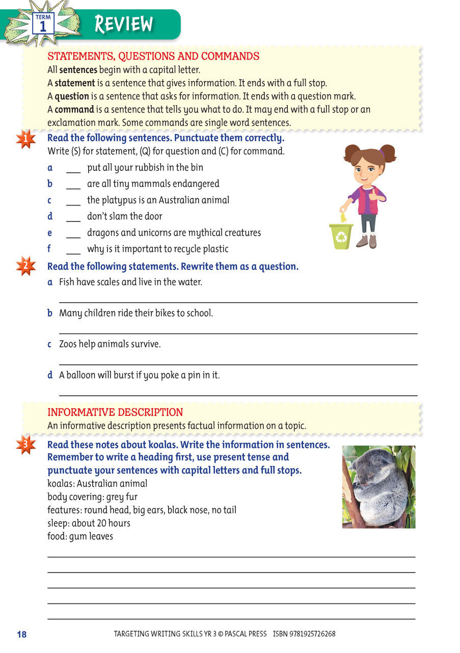 Targeting Writing Skills: Year 3