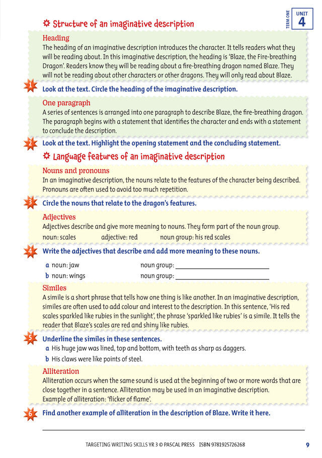 Targeting Writing Skills: Year 3