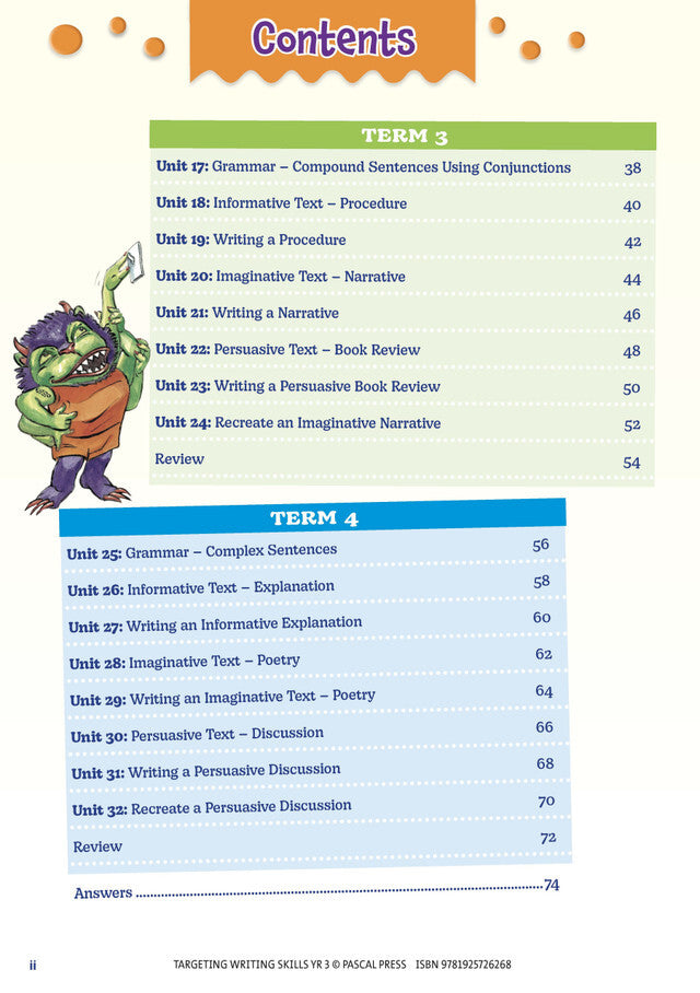 Targeting Writing Skills: Year 3