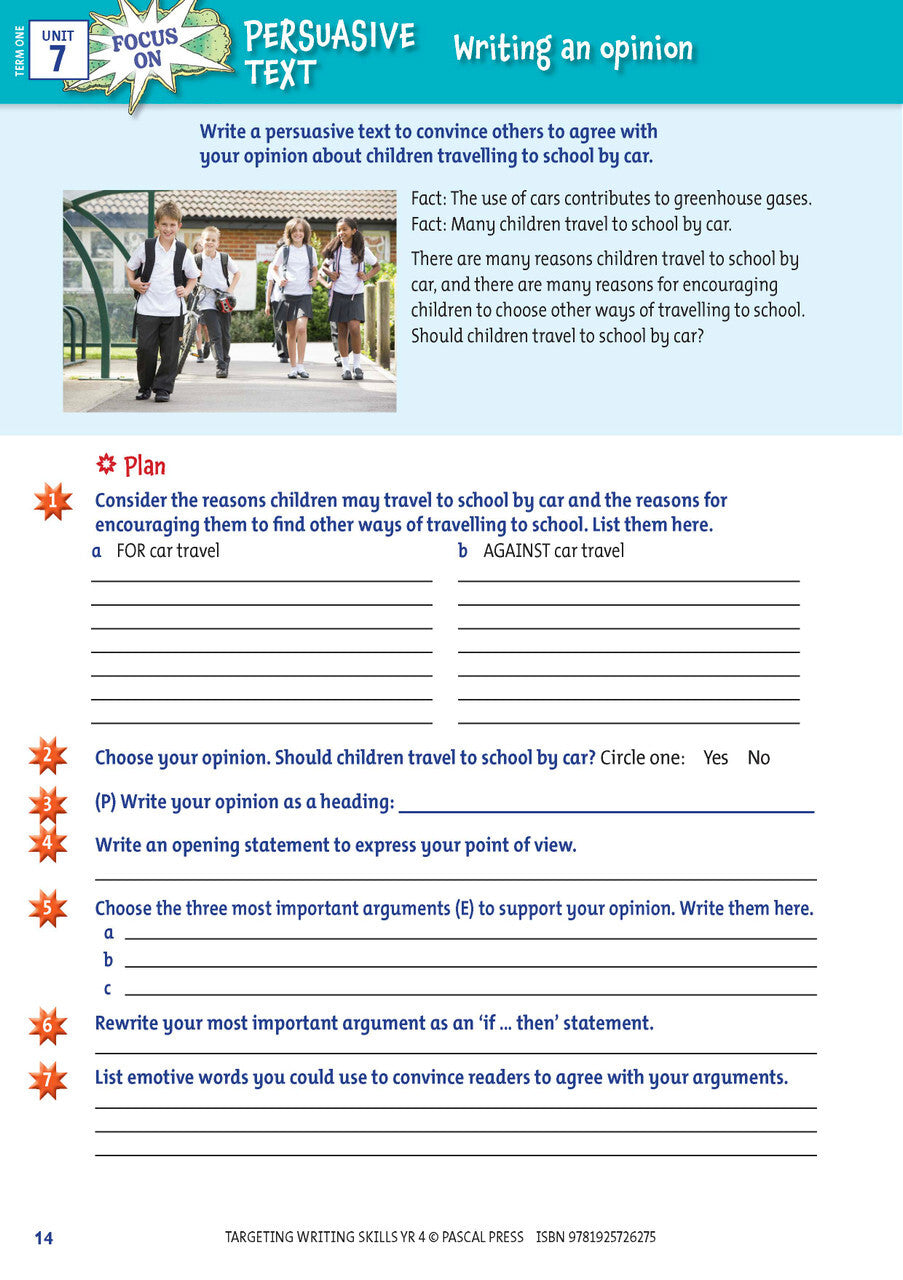Targeting Writing Skills: Year 4