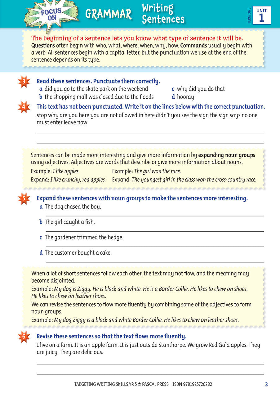 Targeting Writing Skills: Year 5