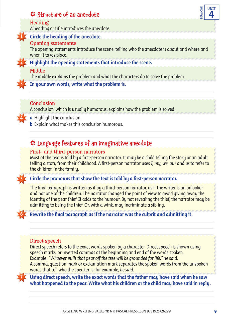 Targeting Writing Skills: Year 6