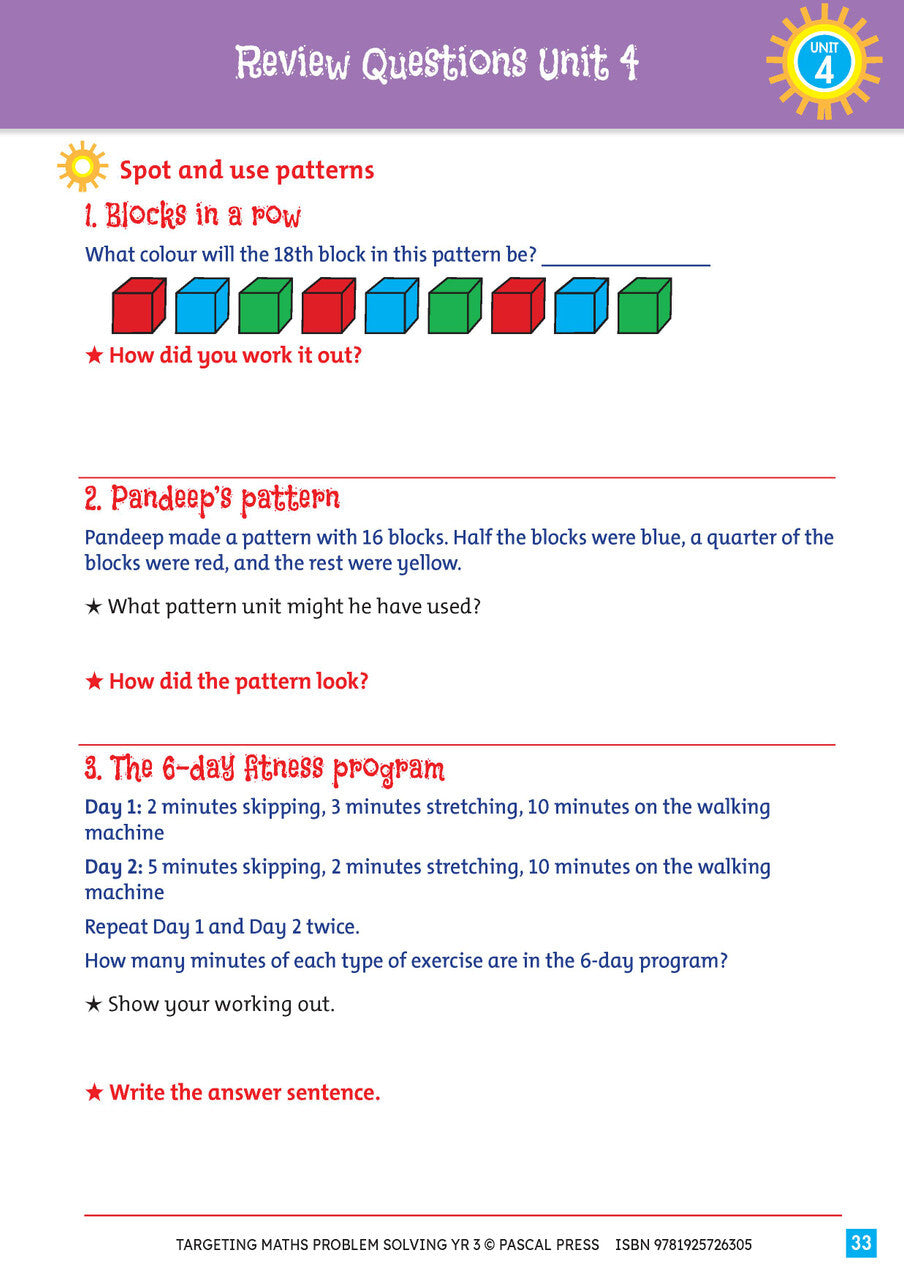 Targeting Maths - Problem Solving: Year 3