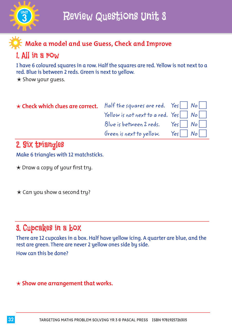 Targeting Maths - Problem Solving: Year 3