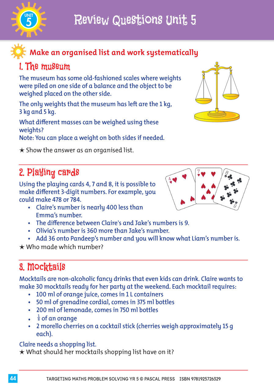 Targeting Maths - Problem Solving: Year 5
