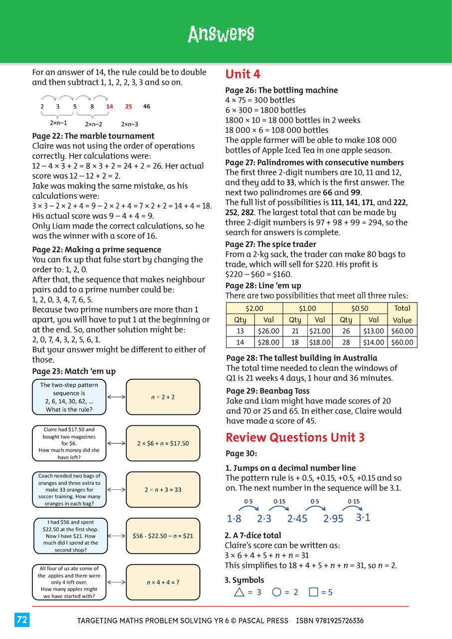 Targeting Maths - Problem Solving: Year 6