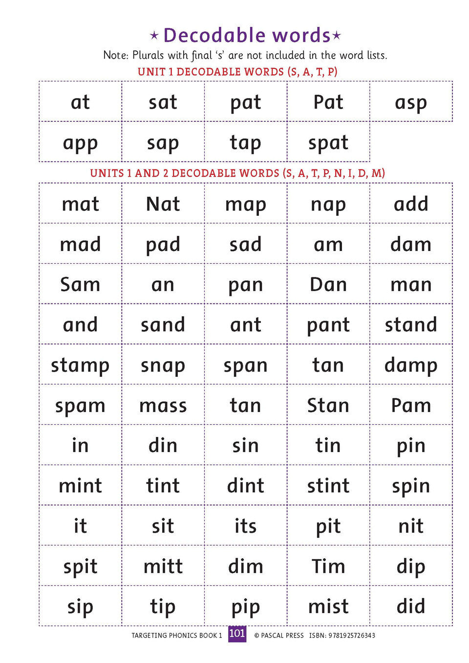 Targeting Phonics - Book 1