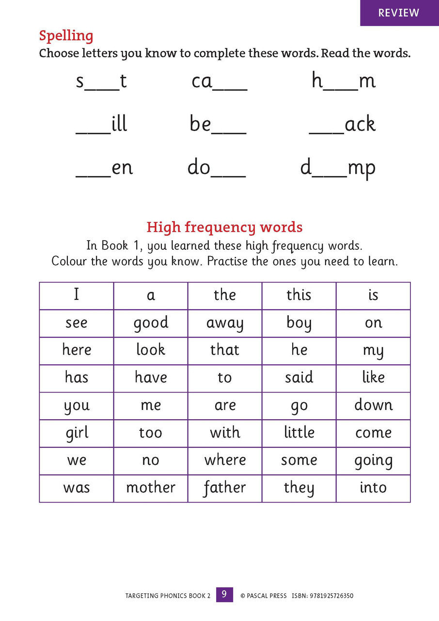 Targeting Phonics - Book 2