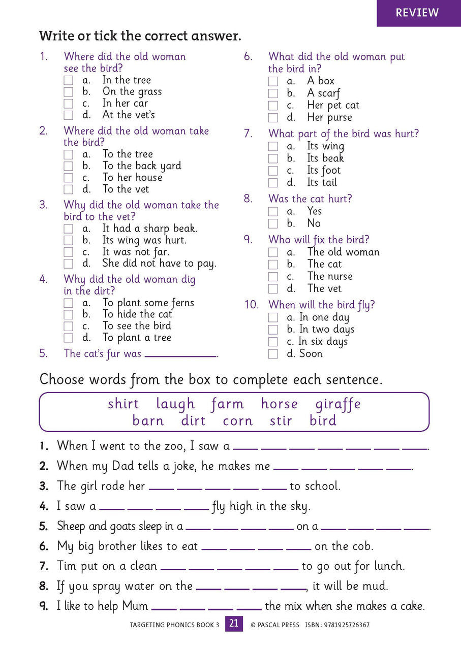 Targeting Phonics - Book 3