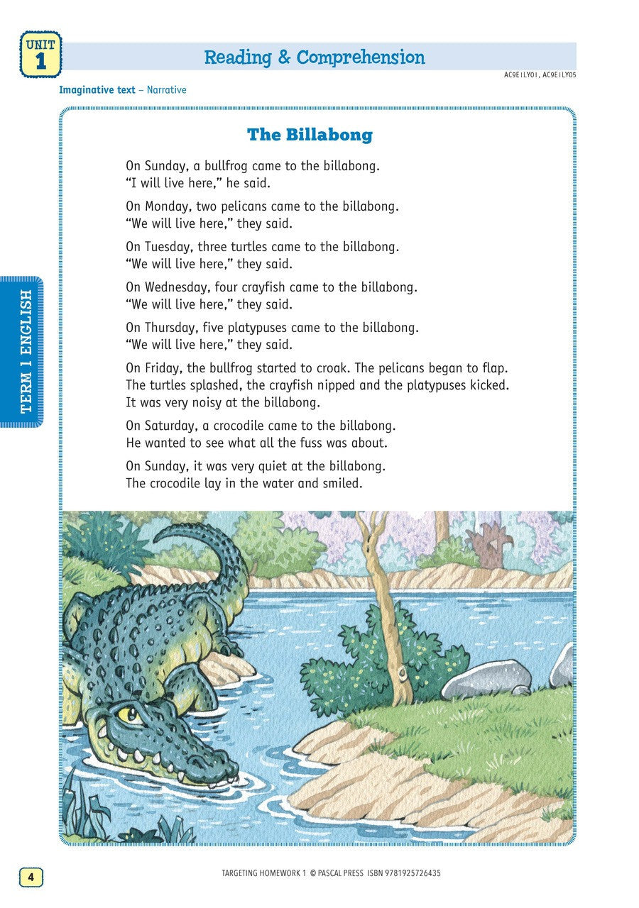 Targeting Homework Activity Book Year 1 New Edition