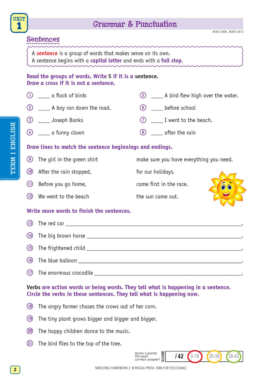 Targeting Homework Activity Book Year 2 New Edition