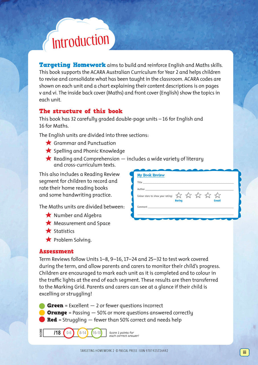 Targeting Homework Activity Book Year 2 New Edition