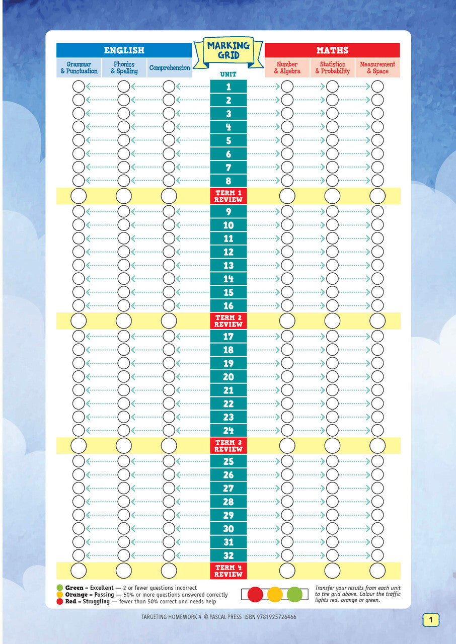 Targeting Homework Activity Book Year 4 New Edition