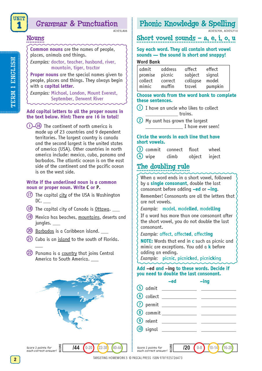 Targeting Homework Activity Book Year 5 New Edition