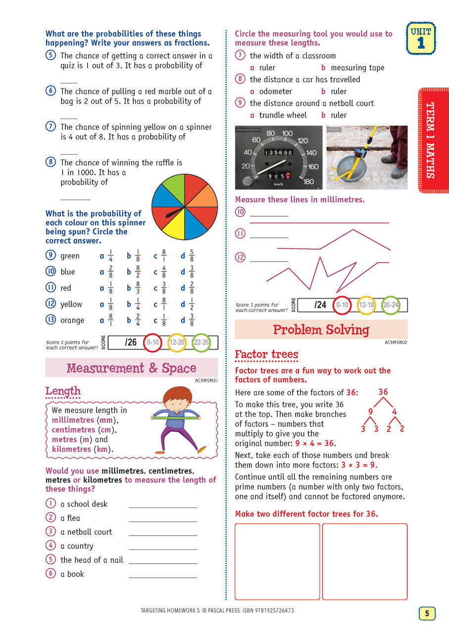 Targeting Homework Activity Book Year 5 New Edition