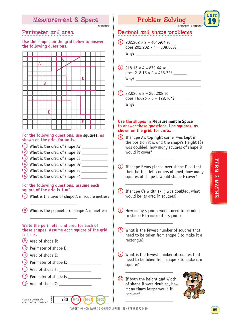 Targeting Homework Activity Book Year 6 New Edition