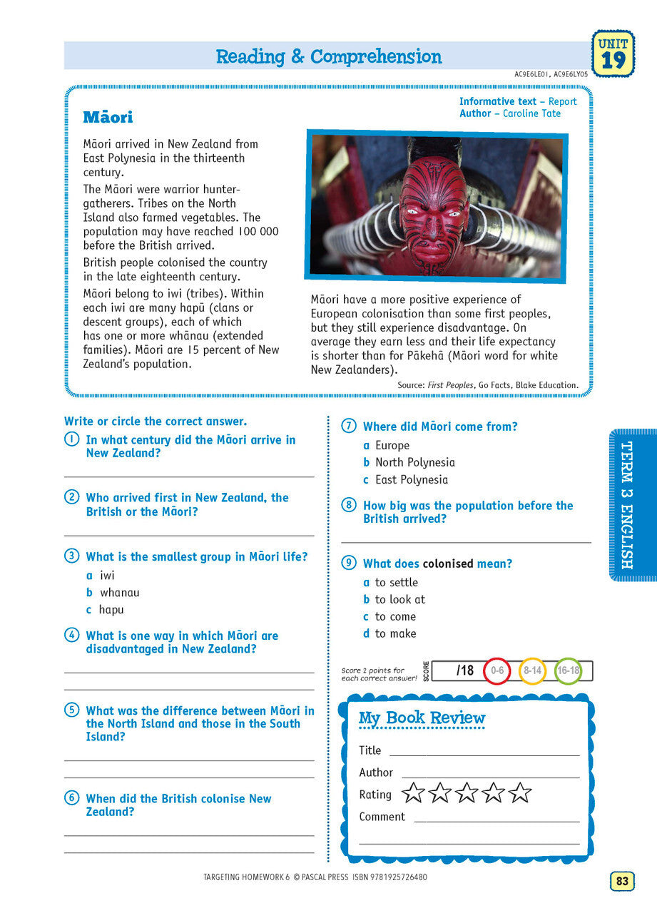 Targeting Homework Activity Book Year 6 New Edition