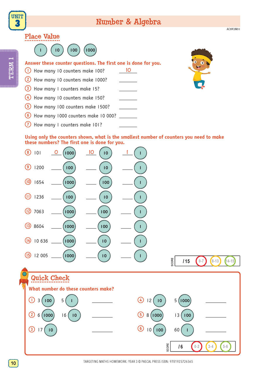Targeting Maths Homework Year 3